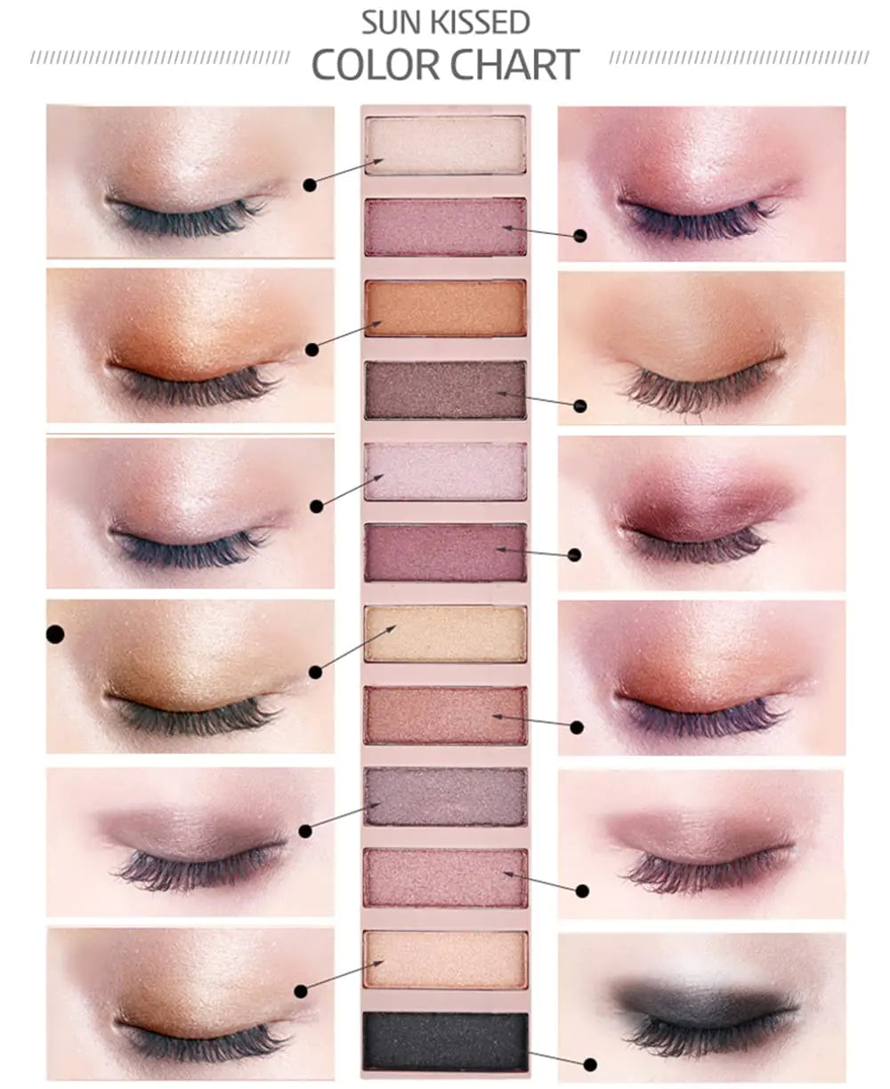 BestLand 2 Pack 12 Colors Makeup Nude Color