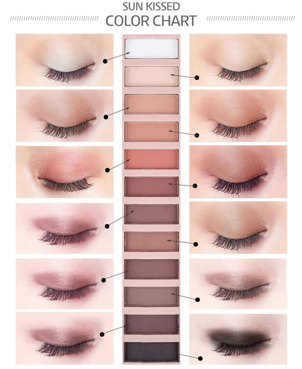 BestLand 2 Pack 12 Colors Makeup Nude Color